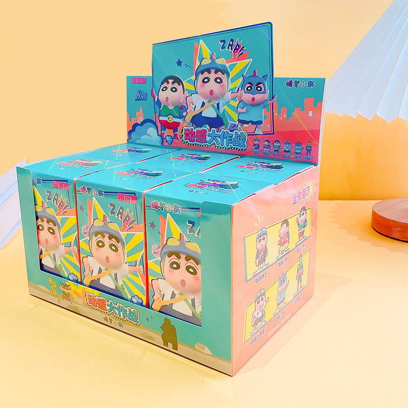Crayon Shin-chan Dynamic Battle series ornaments - complete set (6 pieces)
