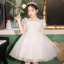 女童公主裙2024新款夏季韩版六一节日表演礼服裙儿童童装批发裙子