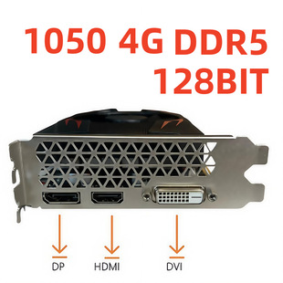 Brand New Gtx1050 4g D5 Studio Multi-Open High-Definition Desktop Independent Computer Gaming Graphics Card for Pubg Setup