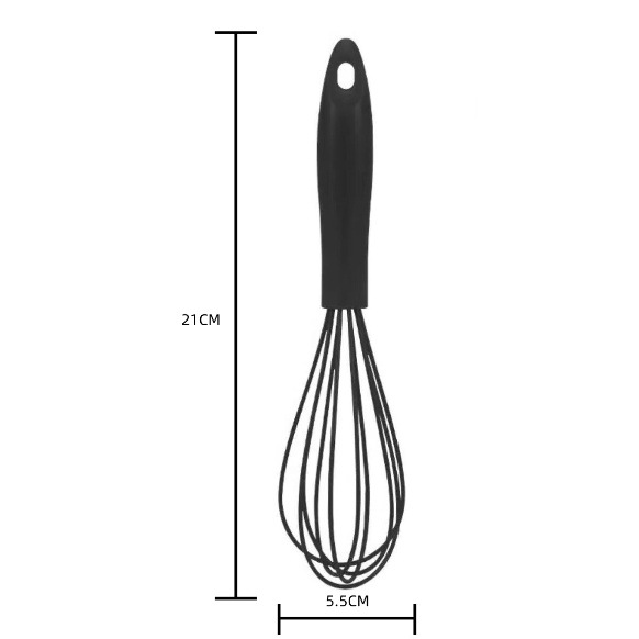Manual Egg Beater With Ergonomic Plastic Handle And Silicone Whisk_voghion.com