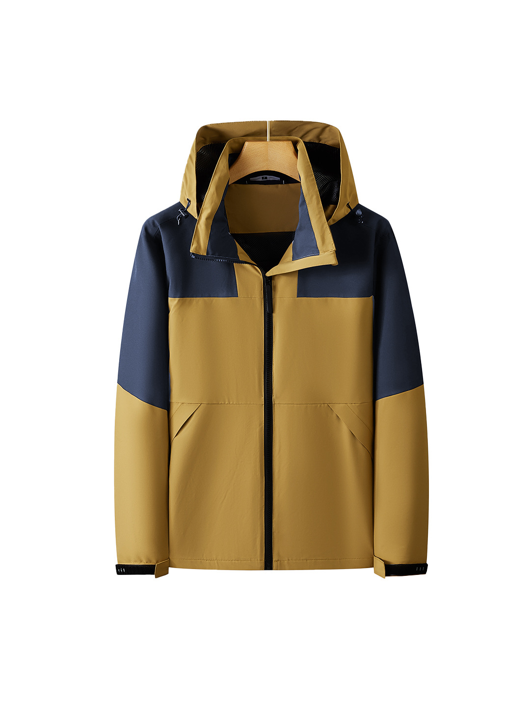 Personalizada ropa de asalto de una sola capa de otoño y invierno engrosado dos piezas conjunto de ropa de trabajo estampado bordado pintado herramientas impermeables a prueba de viento