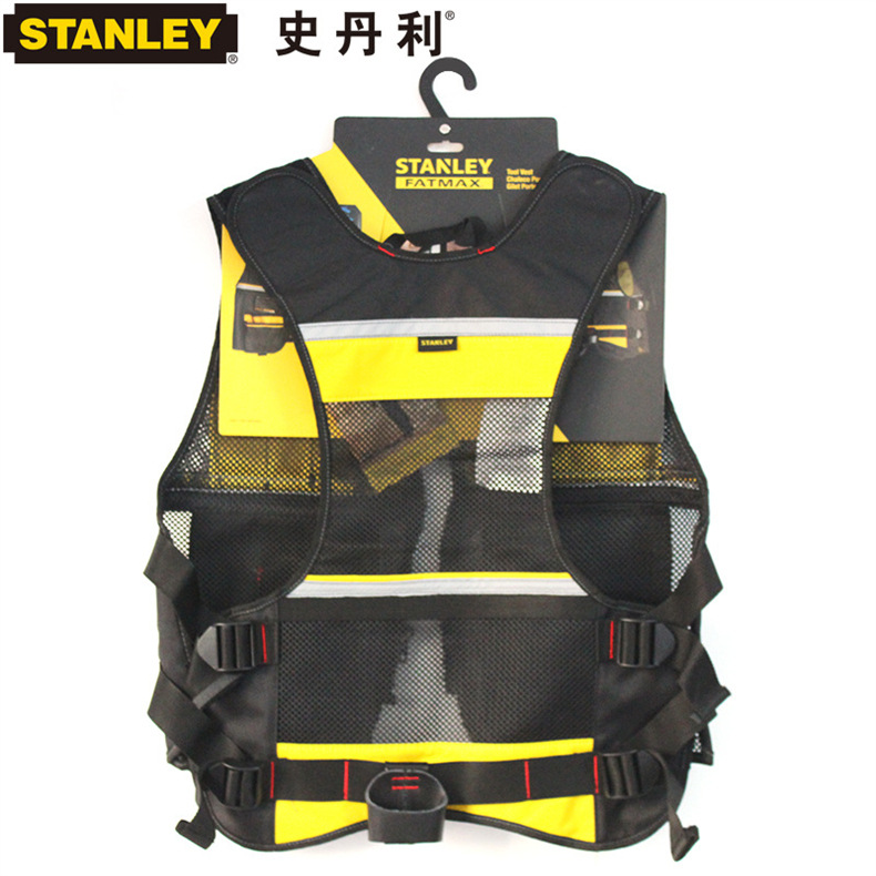 Herramientas Stanley chaleco de trabajo de gran capacidad chaleco reflectante chaleco de construcción de seguridad ropa de trabajo resistente al desgaste