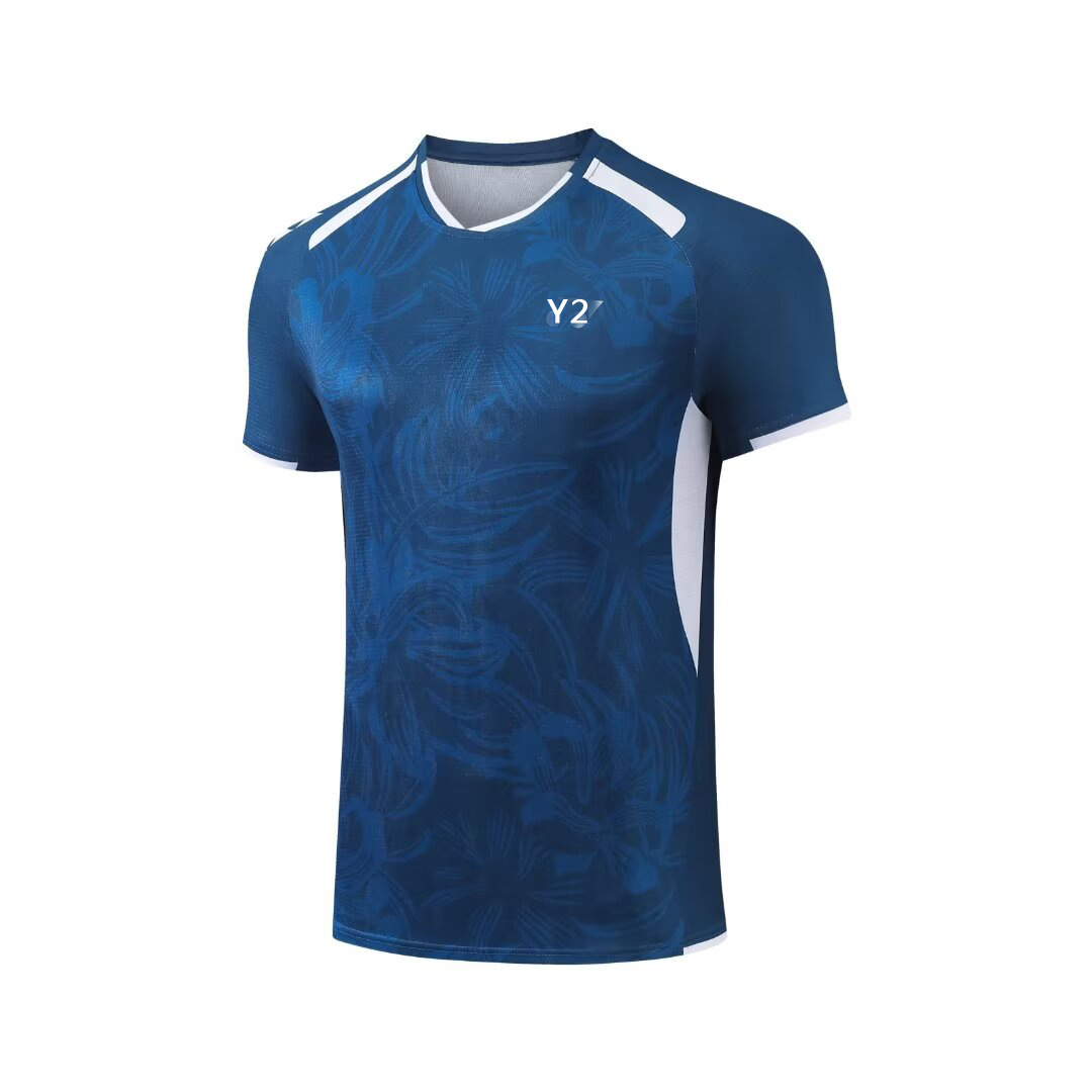 New Summer Badminton Clothing for Men and Women Quick-Drying Breathable Sports Short-Sleeved Casual Clothing Kidsren's Training and Competition Clothing 25