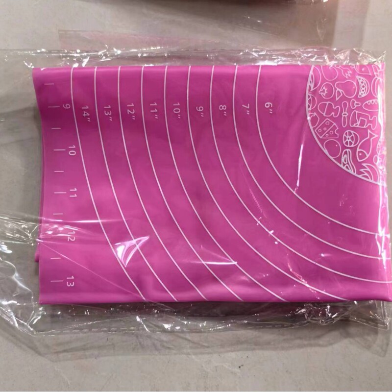 家用厨房硅胶揉面垫方形防滑不粘和面垫带刻度擀面烘焙工具批发|undefined