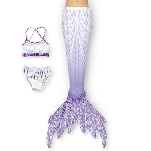 Children Mermaid Swimwear Mermaid Brastraps Fish Tail Girls Princess Dress Costume