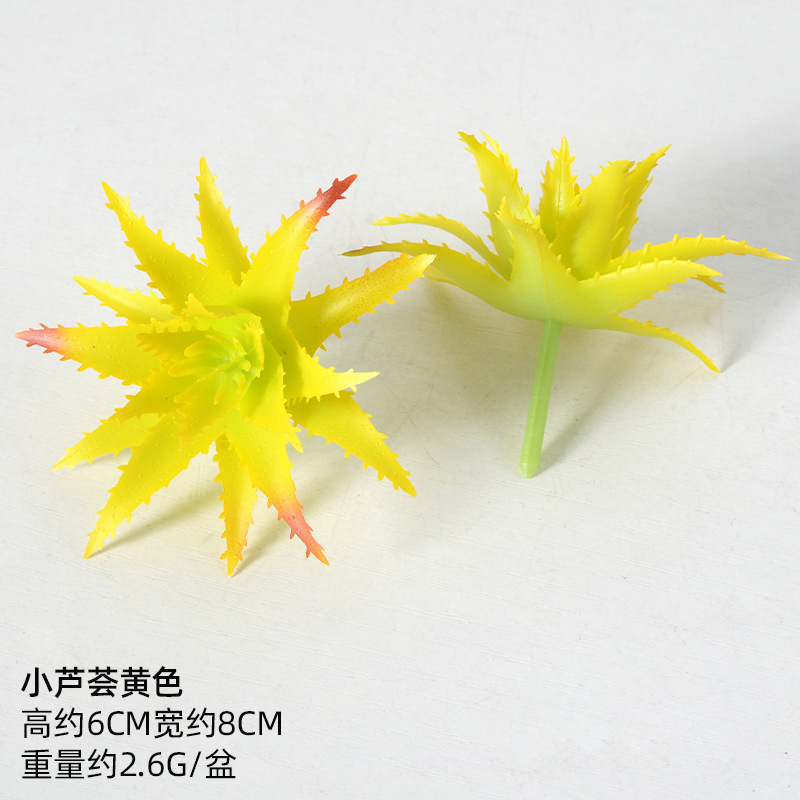 Simulación transfronteriza suculenta especial para plantación de aloe vera pequeña plantación verde pequeña plantación de bonsai pequeña plantación de flores suculentas accesorios diy falso plantación verde