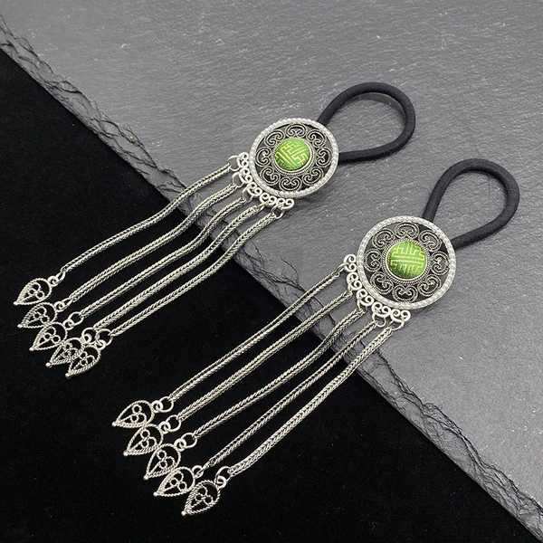 Style 2 Ancient Silver Fabric Green (one price)