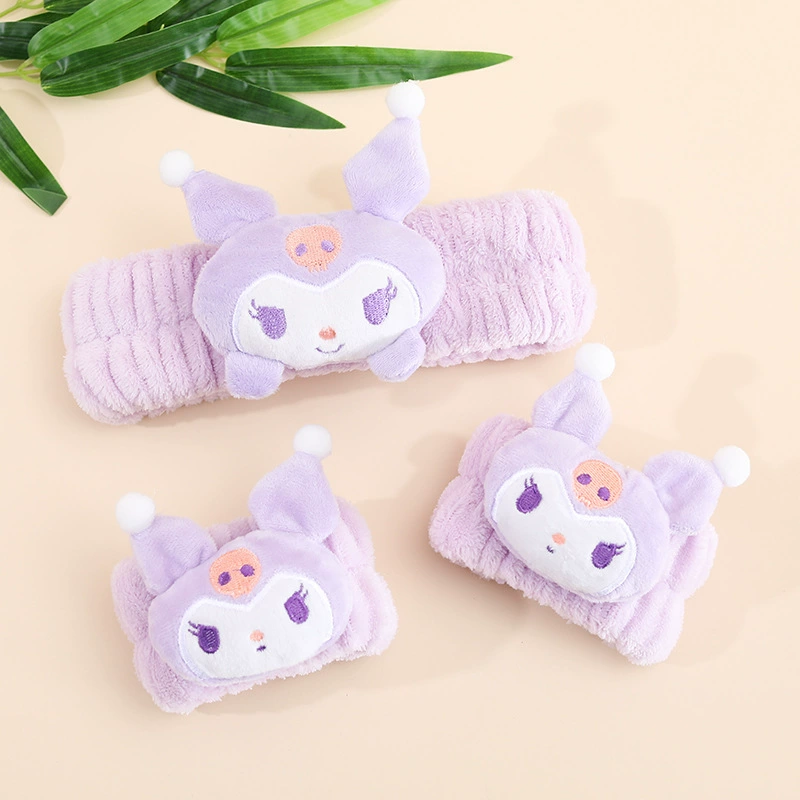 Осенне-зимний женский супер милый мультяшный зверь, повязка на голову с собакой, ремешок на запястье, комплект для волос с защитой от влажности, аксессуары для волос Melody, оптовая продажа