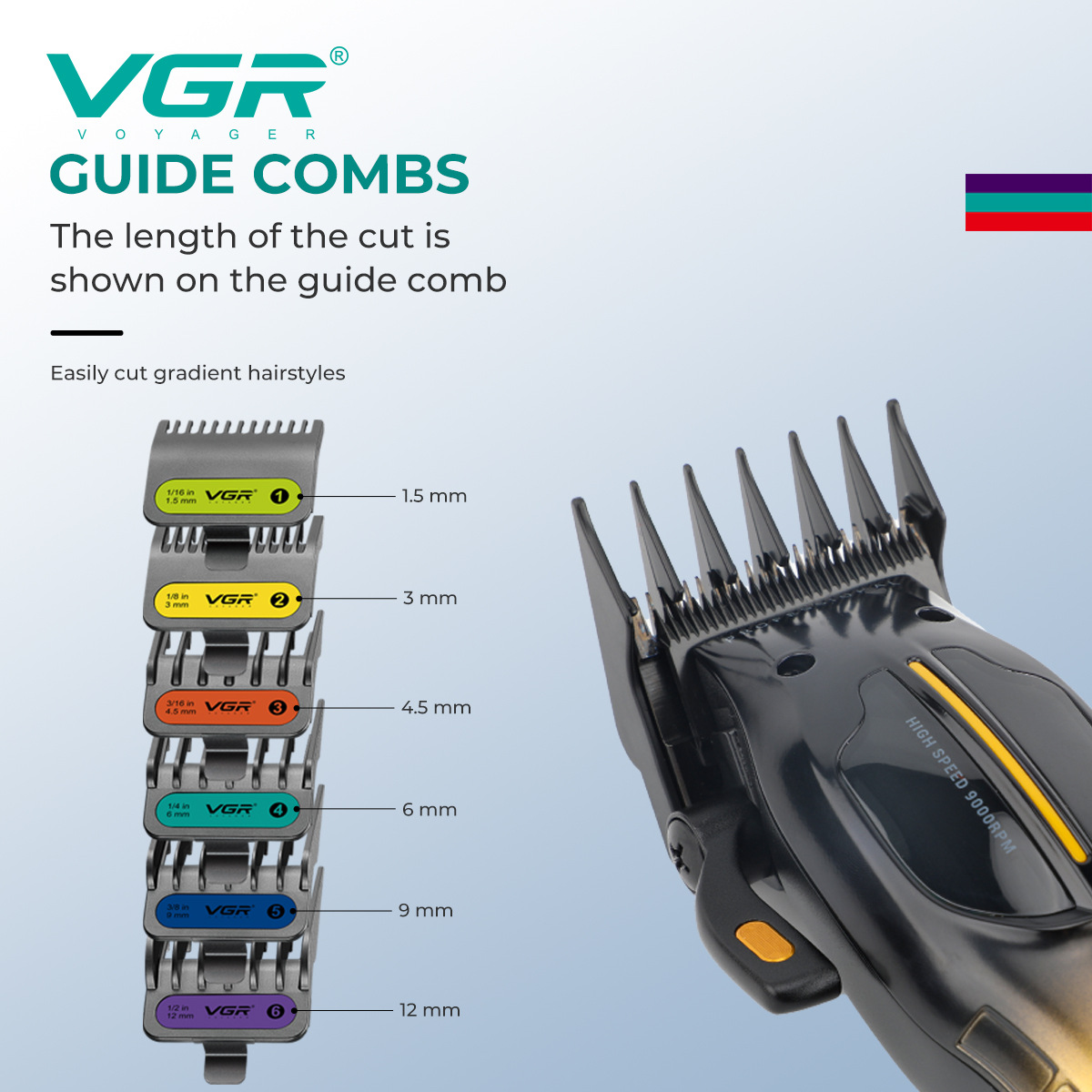 Electric Hair Clipper For Men Professional Salon Use High Speed 9000 RPM Digital Display Home Appliances Personal Care_voghion.com