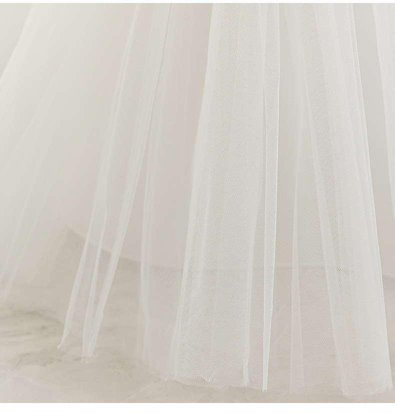 Robe de princesse en maille pour bébé fille avec nœud et col v_voghion.com