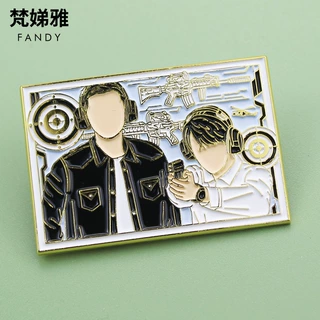 仿珐琅烤漆动漫人物明星金属徽章定做  定制周边动漫人物胸针胸章