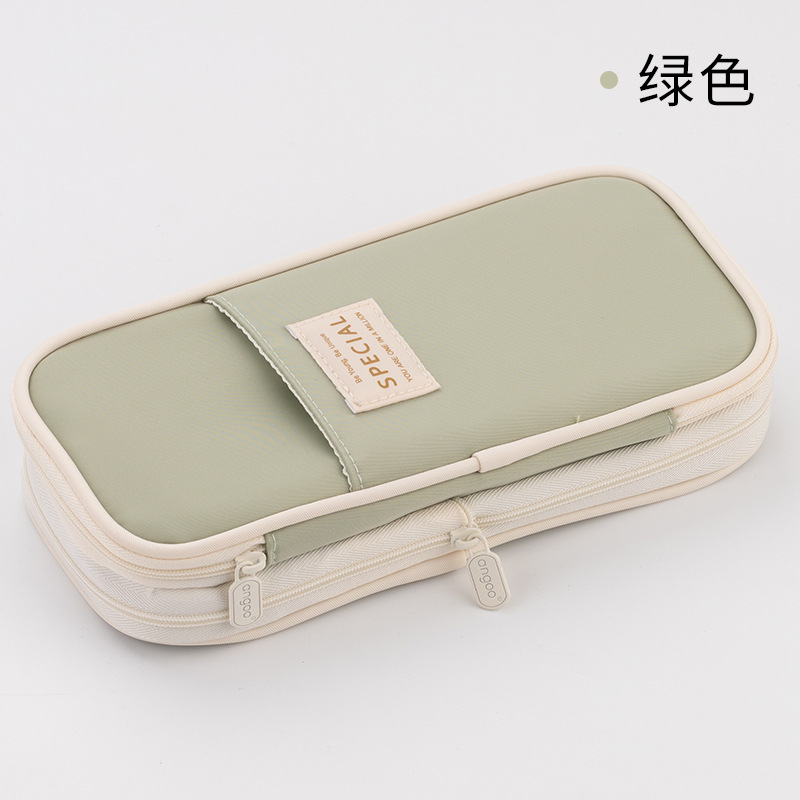 Caja de lápices especial transfronteriza macaron color a juego se puede cambiar en caja de papelería de estudiante de bolsa de lápices mejorada de gran capacidad