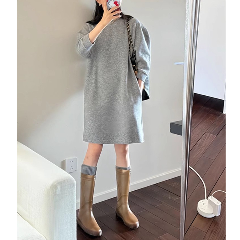 Stunning Formal Occasion Elegant Chanel-Style Gray Slimming Dress for Women, Autumn/Winter 2025 Trend Stunning Formal Occasion Elegant Chanel-Style Gray Slimming Dress for Women, Autumn/Winter 2025 Trend