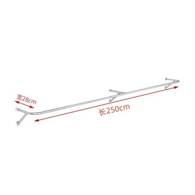 섹션 B는 벽에서 길이 250cm, 두께 28cm