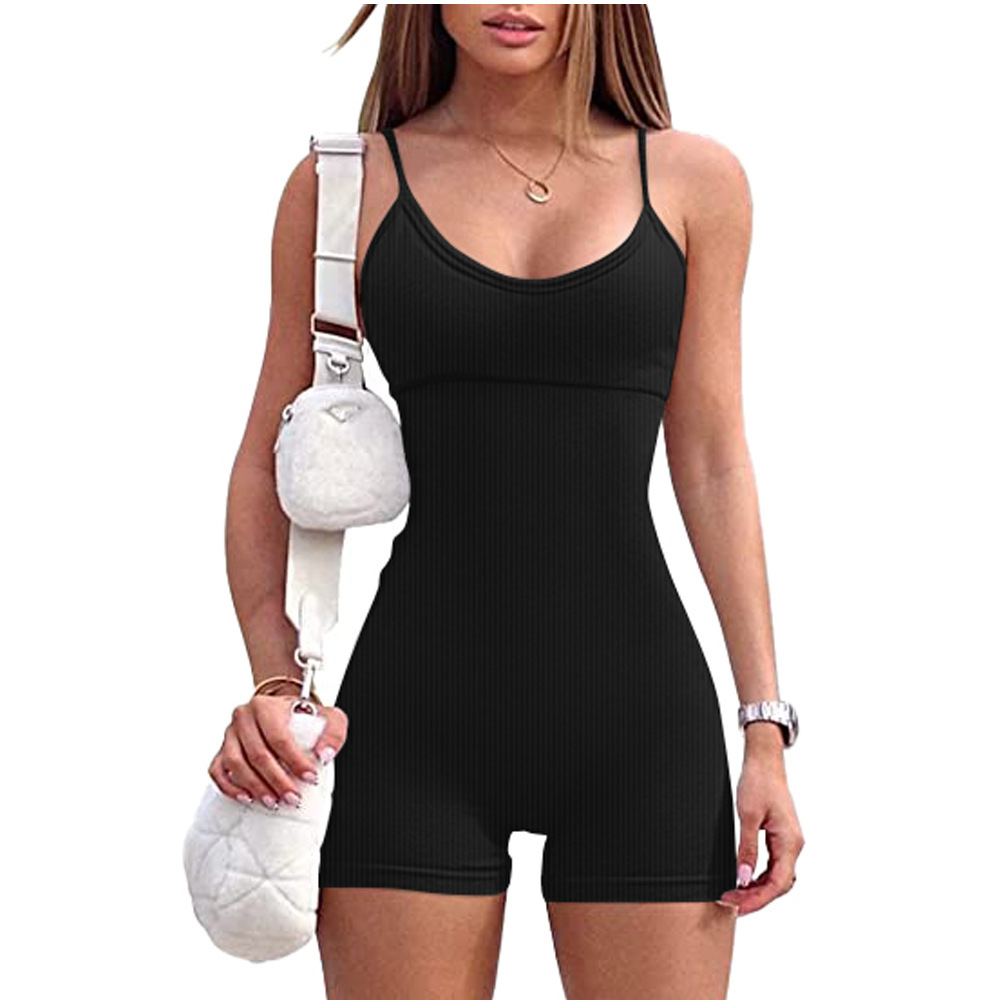 Europa y América Amazon 2023 nueva AliExpress eady color puro cinturón pecho pad apretado hilo Sling Mono para las mujeres