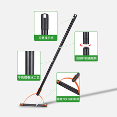 Amazon cross-border manually operated grass whip with serrated double-edged sharp blades, weed cutting machine garden tool