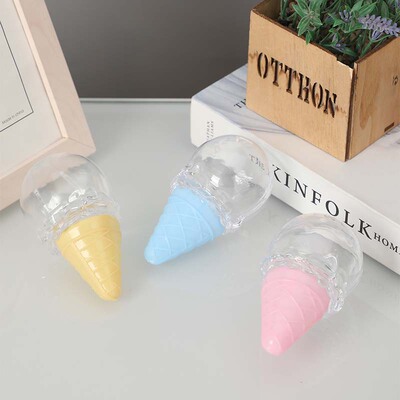 创意塑料喜糖盒可爱儿童满月周岁礼冰淇淋形状糖果盒婚庆糖盒批发