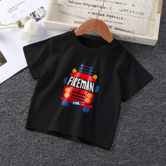 International Trade Korean Version Children's Summer 2023 Wholesale Short Sleeve Pure Cotton T-shirts Direct Manufacturer Sale