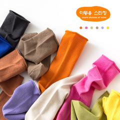 Minliu Spring New Children's Trendy High Socks Pile Socks Solid Color Calf Socks Korean Version Colorful Girls' Socks