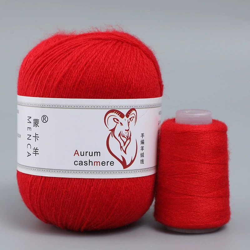 Пряжа со смесью кашемира (Aurum cashmere), для ручного вязания, клубок 50 г, мягкая тонкая
