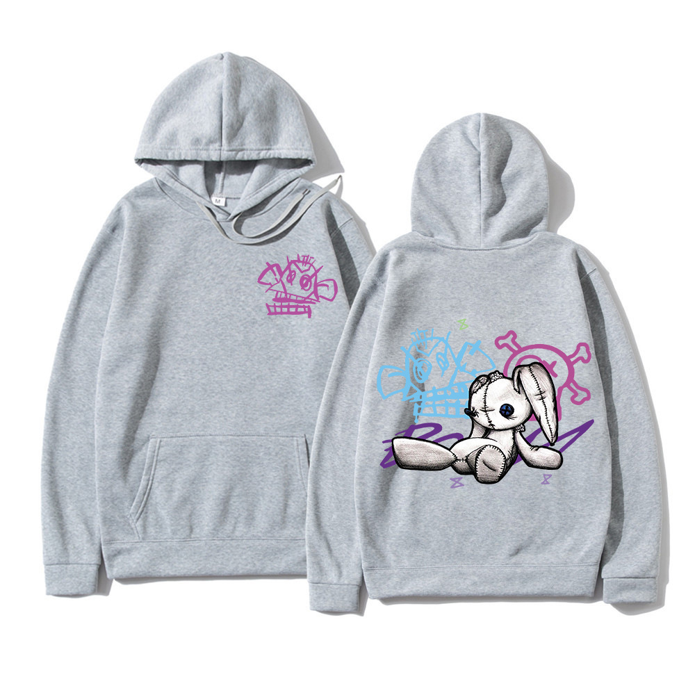 Arcane Jinx Hoodie Fashion Men Harajuku Anime Rabbit Monkey