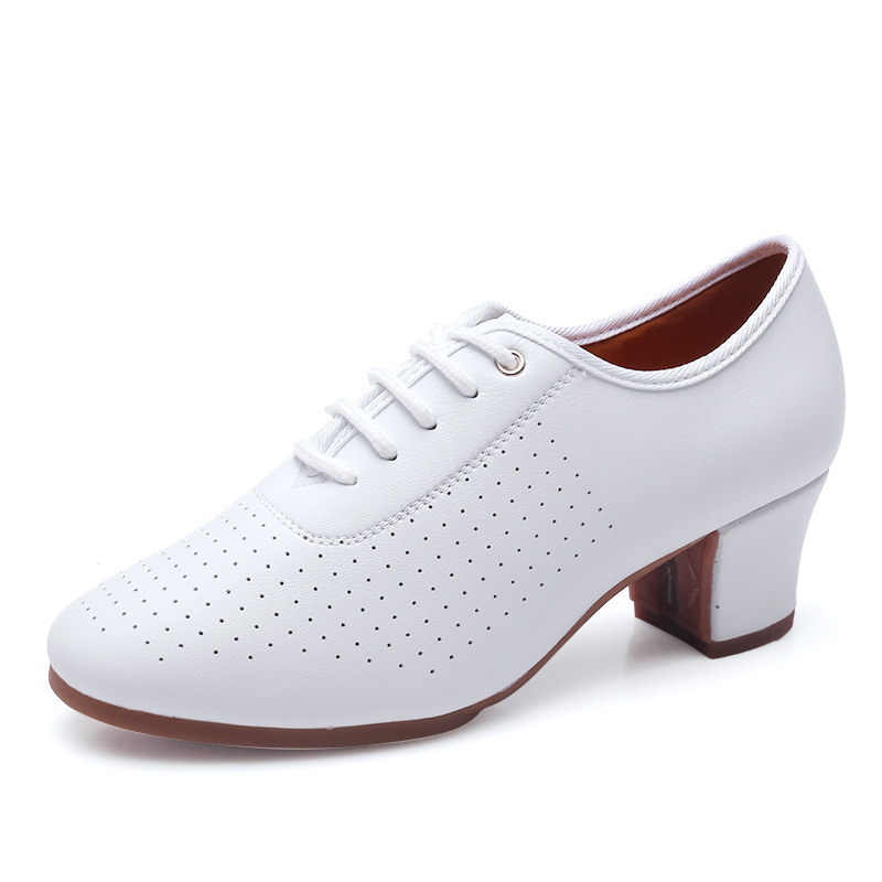 Zapatos de baile latino de las mujeres adultas Mediados de talón zapatos de baile inferiores suaves zapatos de baile de marinero de baile