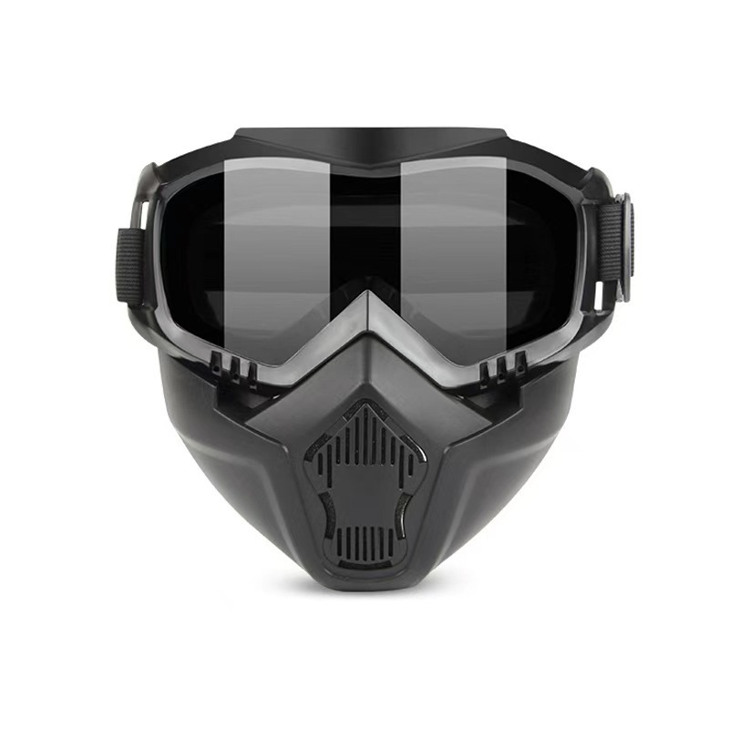 Máscara de soldadura eléctrica montada en la cabeza de Harley, máscara de protección contra la luz brillante, máscara de protección contra el viento para ciclismo a través de la carretera, tapa de soldadura eléctrica desmontable image 8