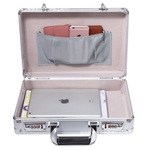 密码手提便携式保险箱家用小型防盗收纳带锁隐形柜贵重物品保管盒