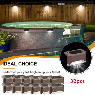 跨境12 8 4 Piece Solar Outdoor Garden Lights 1LED Solar