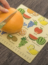 尚陶屋新款家用厨房钢化玻璃耐摔菜板宝宝蔬菜水果辅食餐垫隔热垫