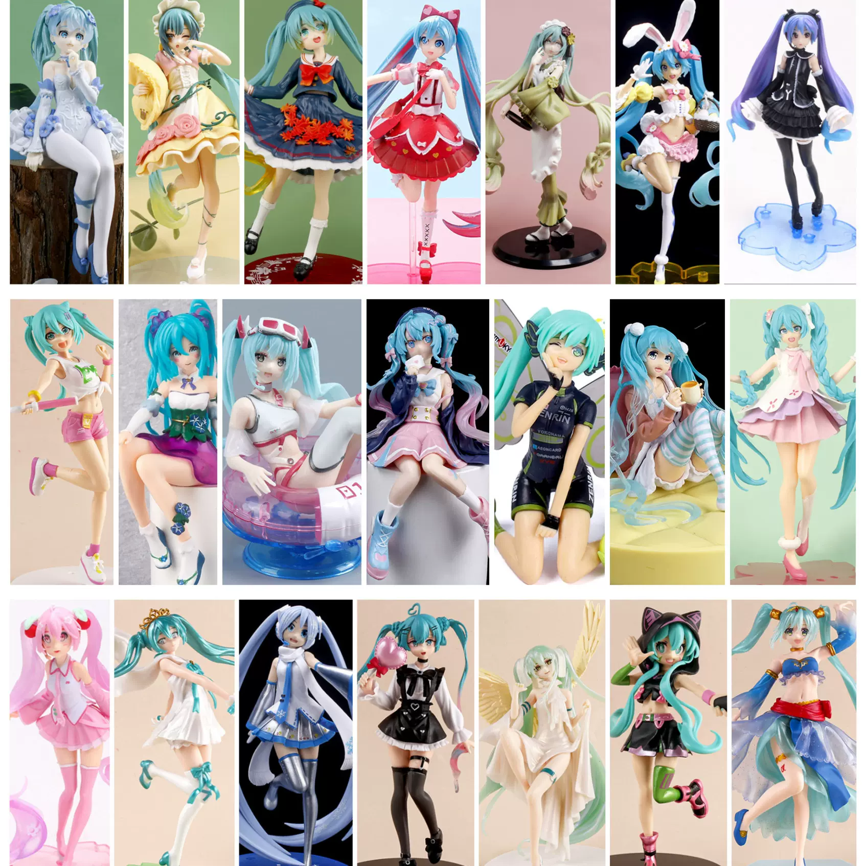 初音未来系列miku童话仙境蝶花洛丽塔美少女压泡面初音女款手办