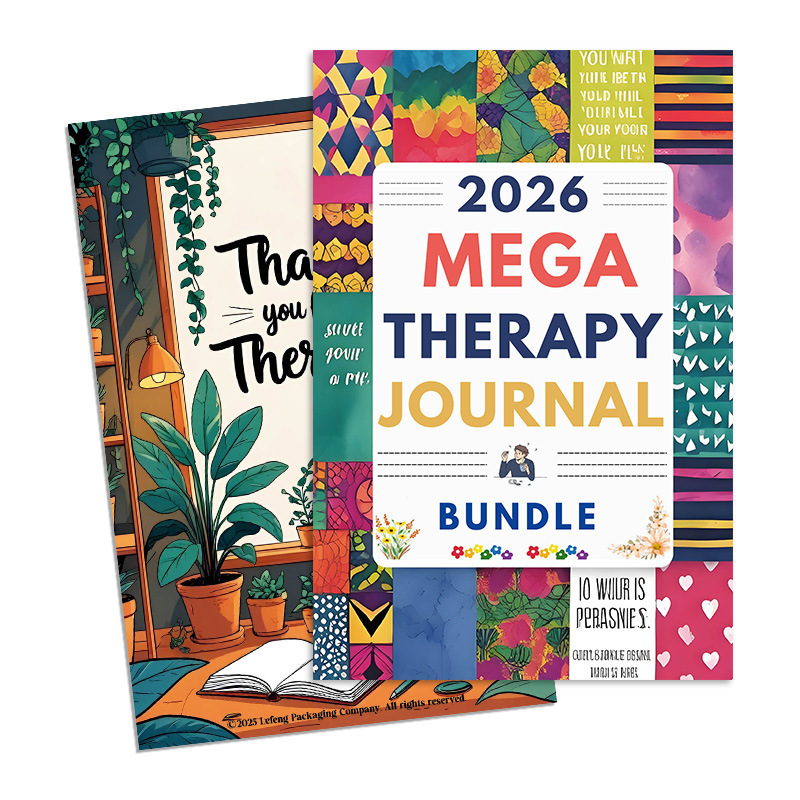 跨境新品 2026 MEGA THERAPY JOURNAL 2026年终极心理疗愈日志本|undefined