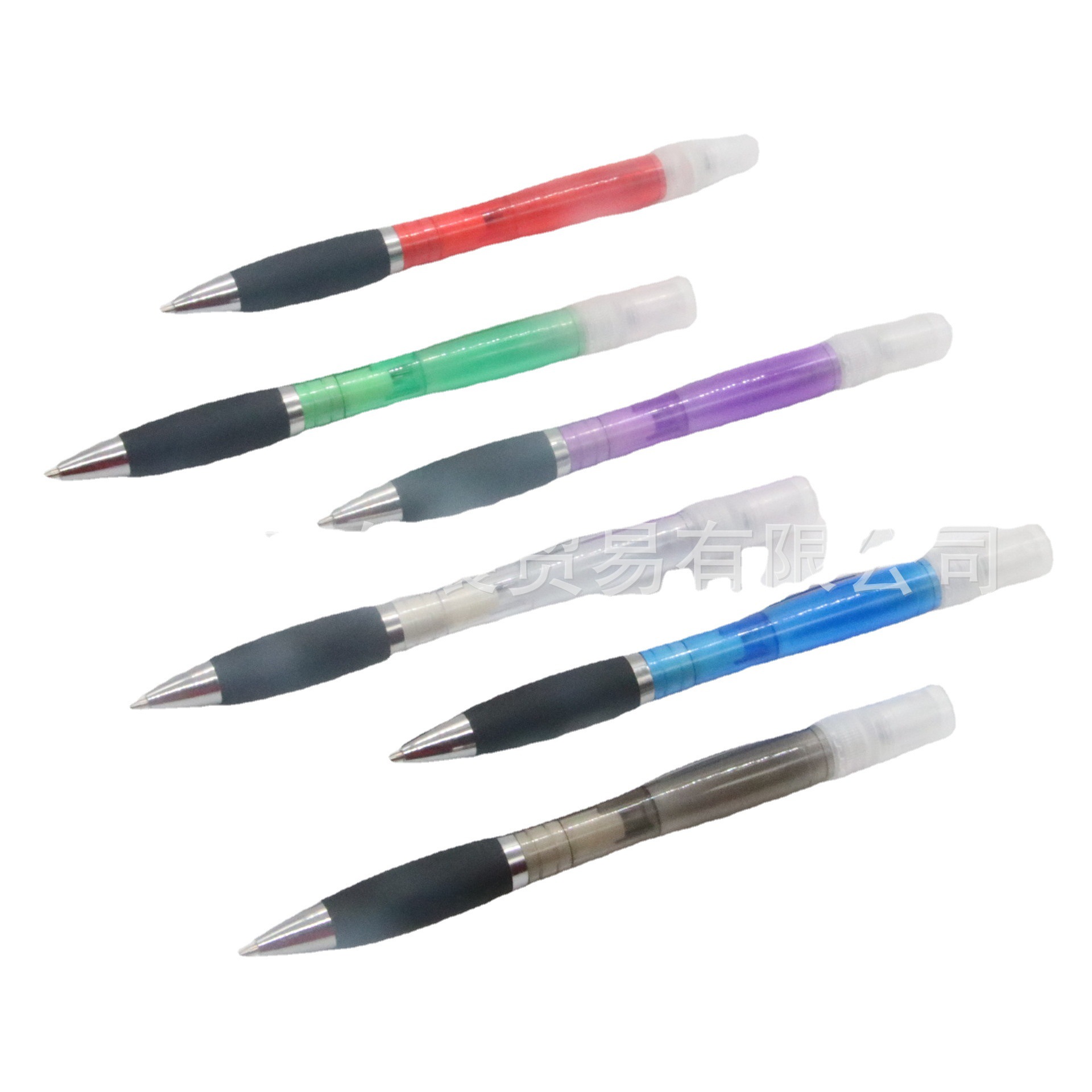 Pluma de aerosol de plástico 3ml pluma de perfume contenedor de alcohol rociador de cabeza sub-botella dos en uno