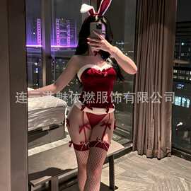 魅依燃情趣内衣裙圣诞节角色扮演cos纯欲兔女郎诱惑挑逗制服睡衣