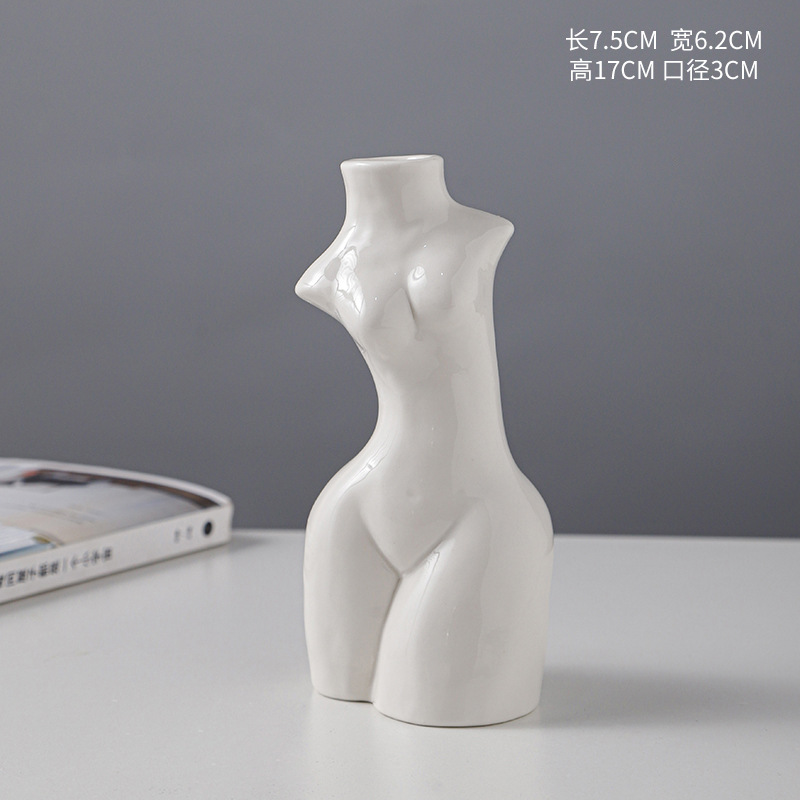 Venta caliente de la fábrica sola cabeza Europea romántica cuerpo cerámica candelabro decoración del hotel titular vela artesanía creativa