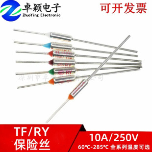 Temperature Control Thermal Fuse 10A/250V Rice Cooker Fuse RY Fuse Tube TF Thermal Protection Temperature Fuse