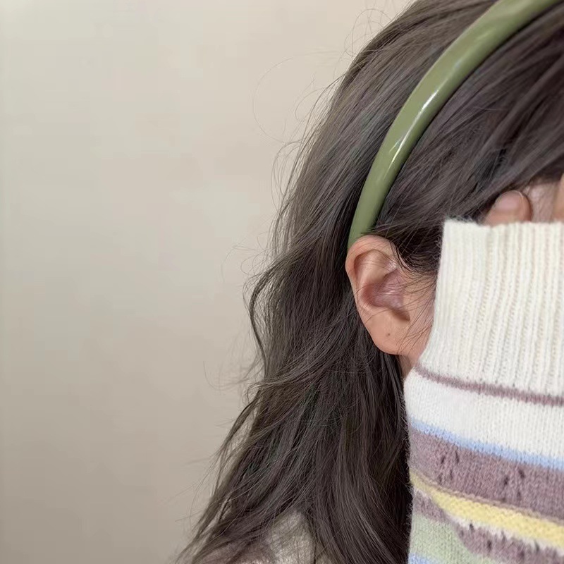 Estilo coreano de la niña correa de cuero correa de cabeza alta correa de cabeza dulce primavera y verano correa de cabello adornamiento al por mayor