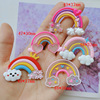 Cartoon rainbow children's hairgrip, phone case, accessory