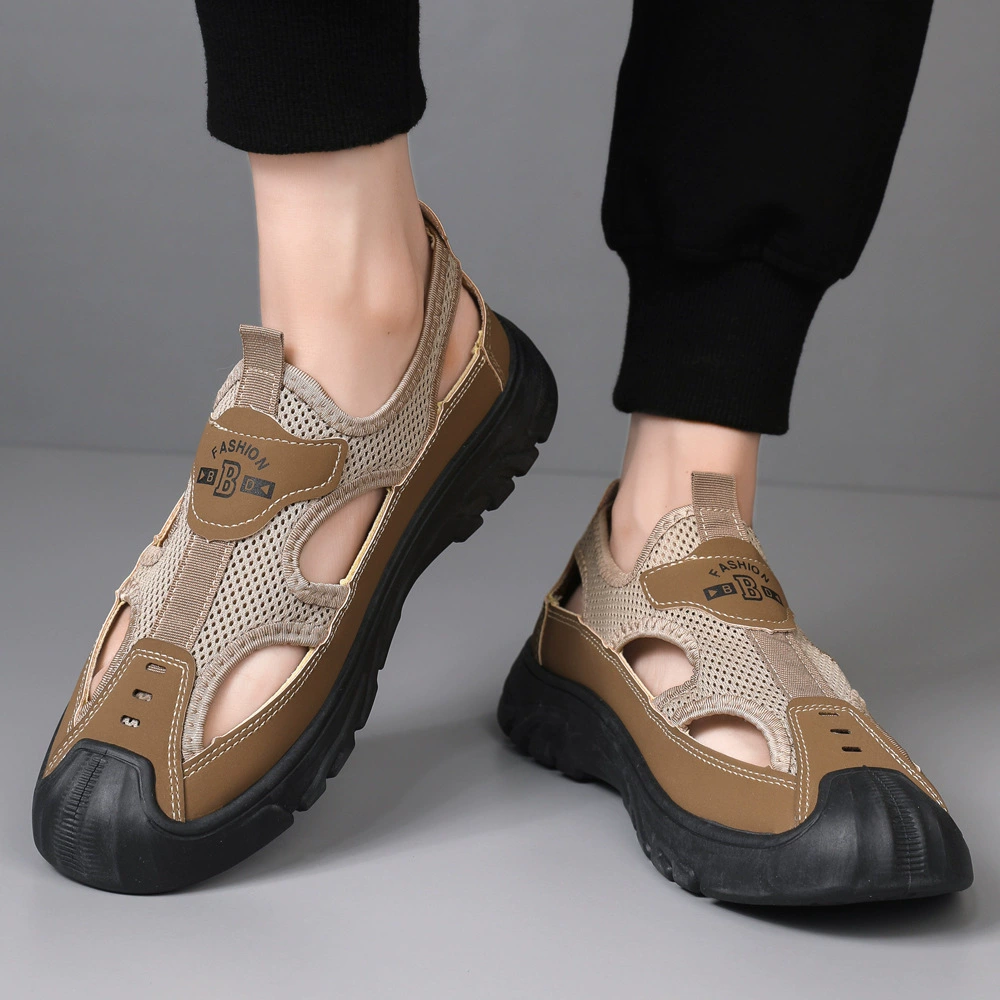 (Cross-border trading), summer mesh breathable beach sandals, soft sole