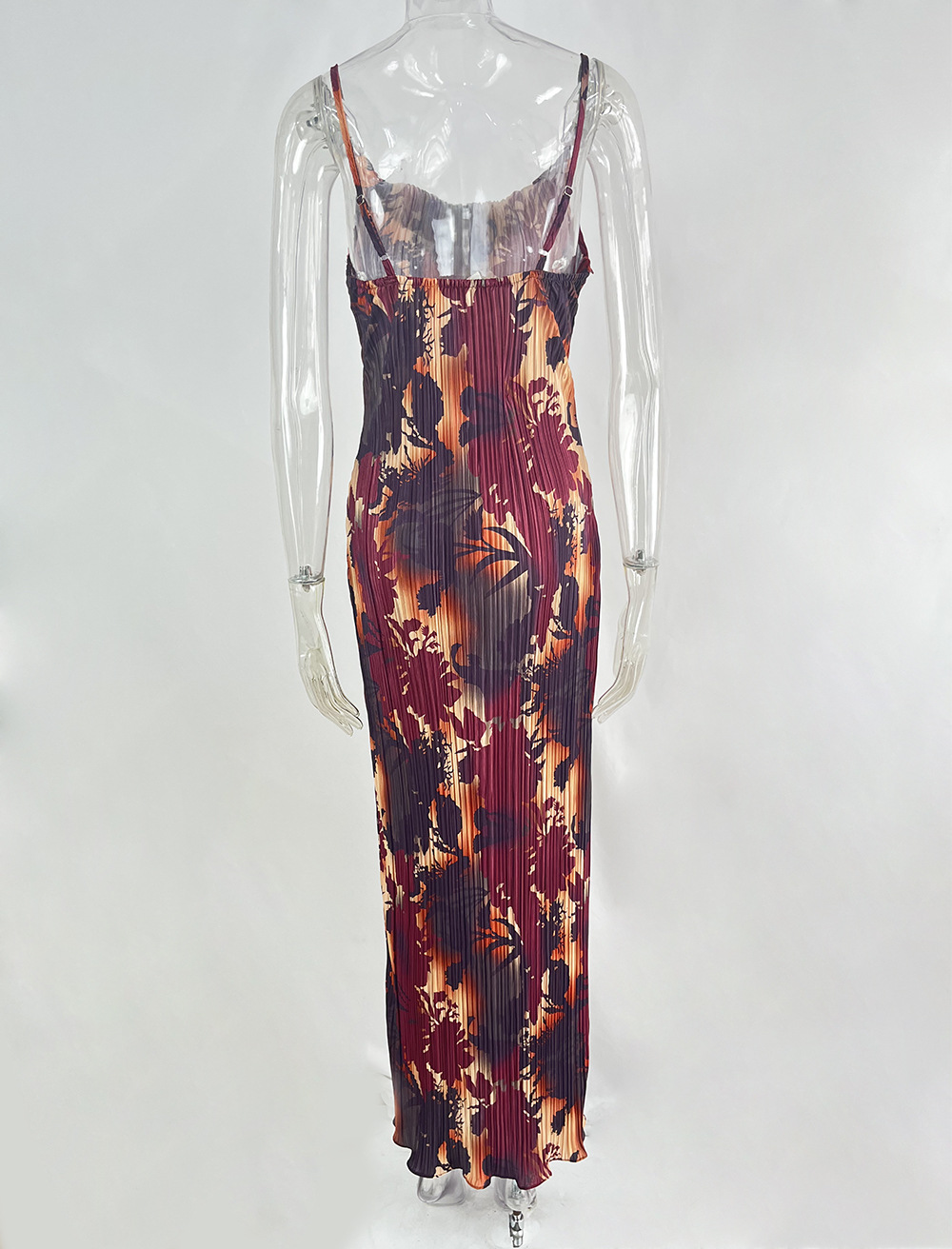 350g Weight Maxi Long Dress Dress Length Type Sleeveless Sleeve Length Sheath Dress Dresses Type Polyester Fabric Type Mid Waist Waist Line Daily, Beach Occasion V Neck Neckline Slim Fit Type Color Block, Painted Flower Pattern Summer Season Women's Gender Vacation Style Wholesale Women's Vacation Color Block Painted Flower Daily Beach V Neck Sleeveless Sheath Dress 23