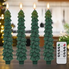 深圳现货 LED圣诞松果仿真蜡烛灯子弹头Christmas Tree Flameless