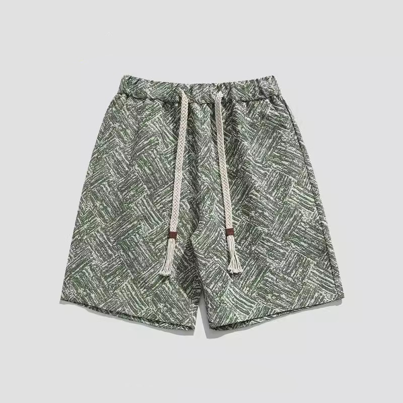 Men's Ethnic Style Retro Loose Casual Shorts Trendy Five Point Pants Plus Size Mid Length Summer Sports Wear_viptrois.com