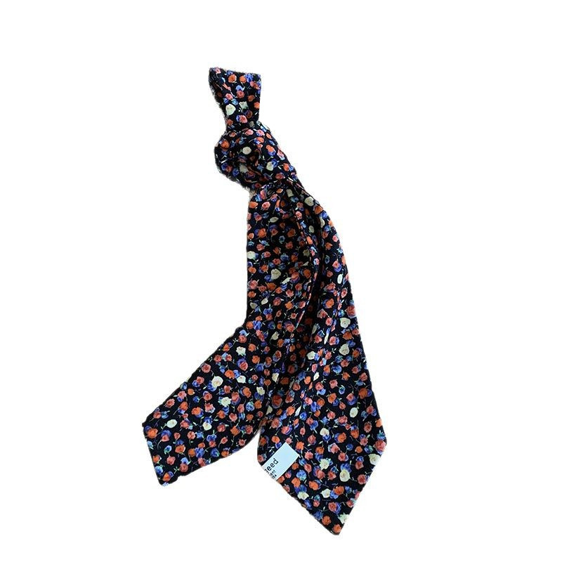 Bufanda de seda para mujer a juego, camisa, cuello, corbata, nuevo estilo, estampado de leopardo, bufanda de seda larga, bolsa de atar, cinta, cinta para el cabello, cinta serpentina