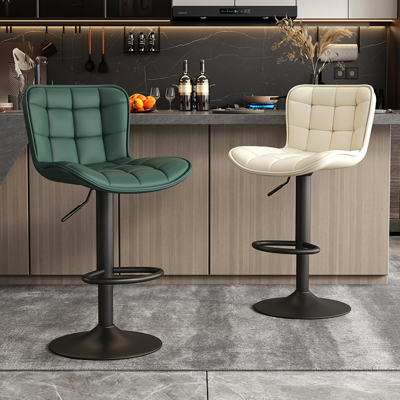 Silla de bar lujoso de alta calidad silla de bar elevadora alta silla de cajero de recepción silla de bar moderna simple