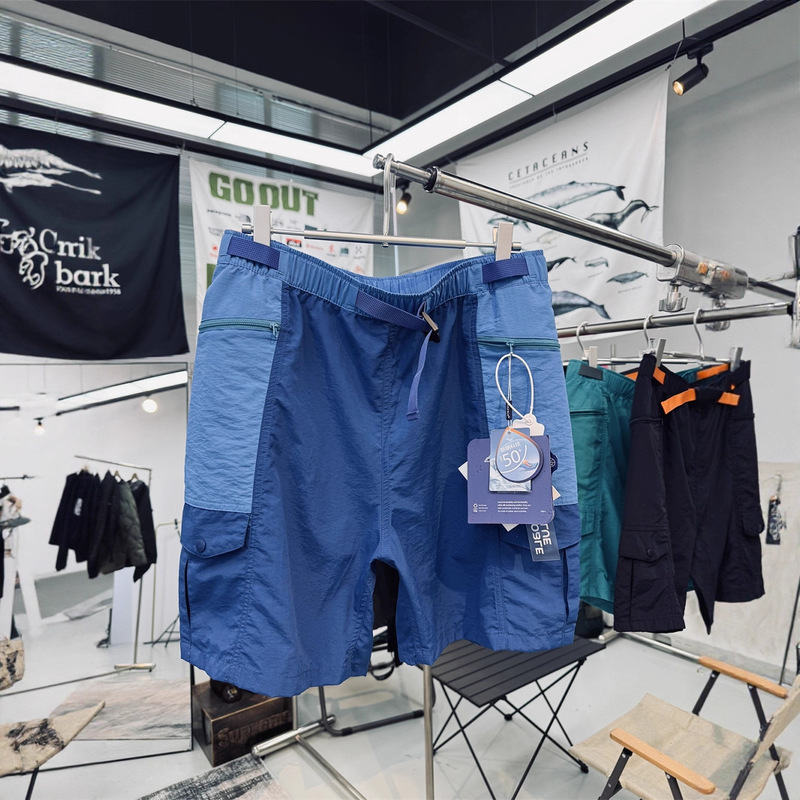 Summer Unisex Outdoor Mountain Style Quick-Drying, Cool, Breathable, Comfortable, Water-Repellent Casual Workwear Straight Shorts Trendy Summer Unisex Outdoor Mountain Style Quick-Drying, Cool, Breathable, Comfortable, Water-Repellent Casual Workwear Straight Shorts Trendy