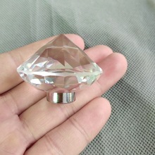 41mm透明水晶钻石球带M10牙托台灯落地灯吸顶盘吊灯水晶装饰配件