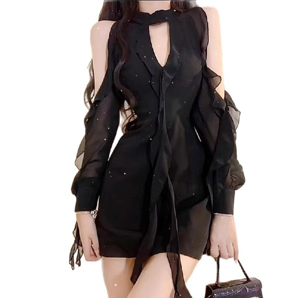 Black summer dress