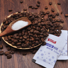 甘汁园咖啡伴侣糖包奶包方糖白棉糖咖啡白砂糖包5斤500包装袋