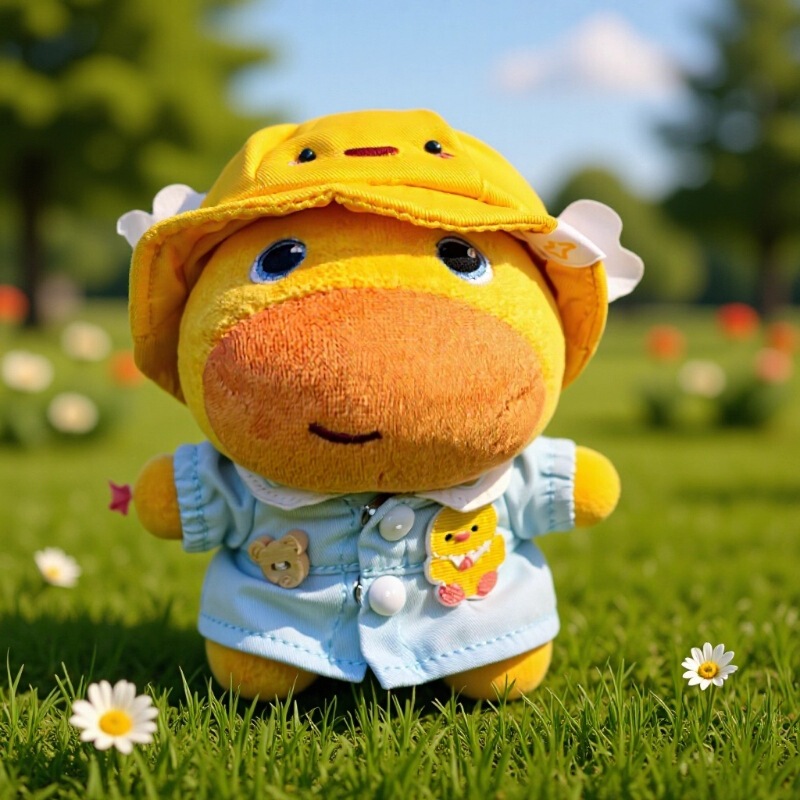 Capybara Lulu Cute Duck 10cm Doll Clothes Universal Doll Clothes Cotton Doll 10cm Doll Clothes Self-Mocking Bear Plush Costume