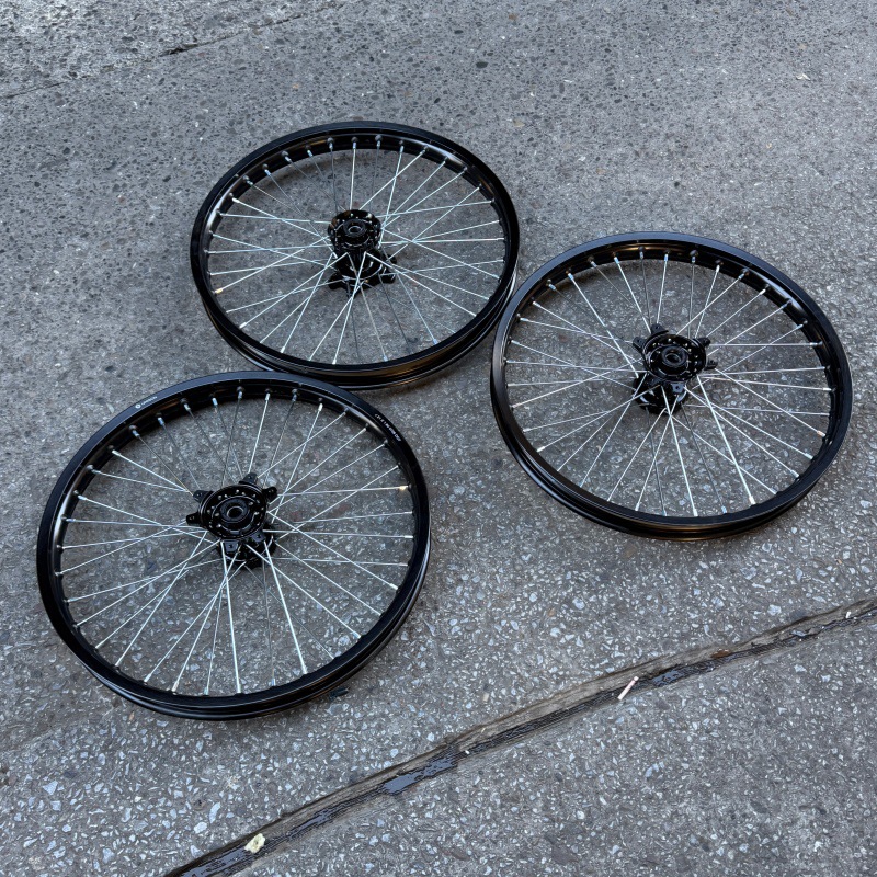 QiuLongJiFeng modified front 1.60*21 enlarged 7 series aluminum alloy wheel rim assembly performance version front wheel rim